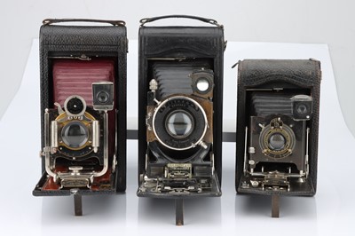 Lot 810 - Three Large Folding Cameras