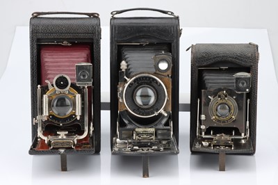 Lot 810 - Three Large Folding Cameras