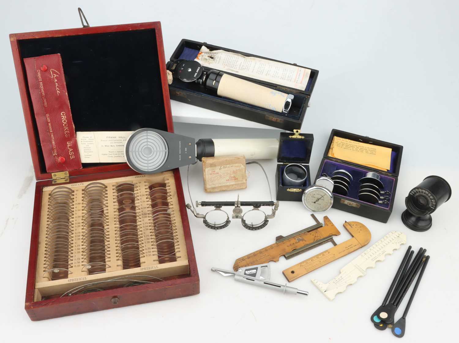Lot 332 - A Collection of Optometry Equipment,