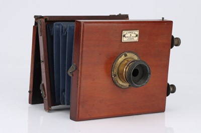 Lot 585 - An Unusual Reynolds & Branson Mahogany Camera