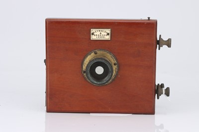 Lot 585 - An Unusual Reynolds & Branson Mahogany Camera