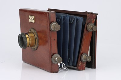 Lot 585 - An Unusual Reynolds & Branson Mahogany Camera