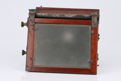 Lot 585 - An Unusual Reynolds & Branson Mahogany Camera