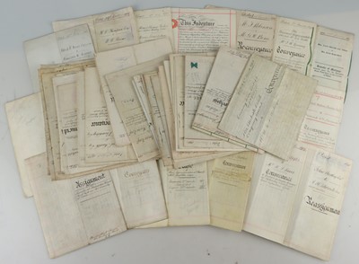 Lot 15 - Large Collection of Vellum Mortgage & Conveyance Documents