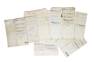 Lot 16 - Large Collection of Victorian Vellum Mortgage & Conveyance Documents