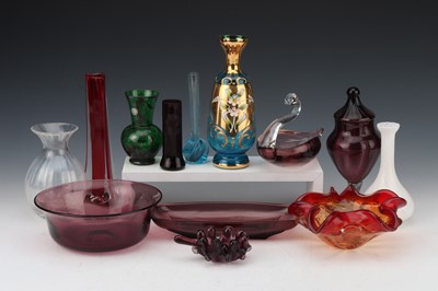 Lot 43 - A Group of Coloured Glass