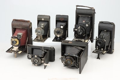 Lot 854 - Seven Folding Cameras