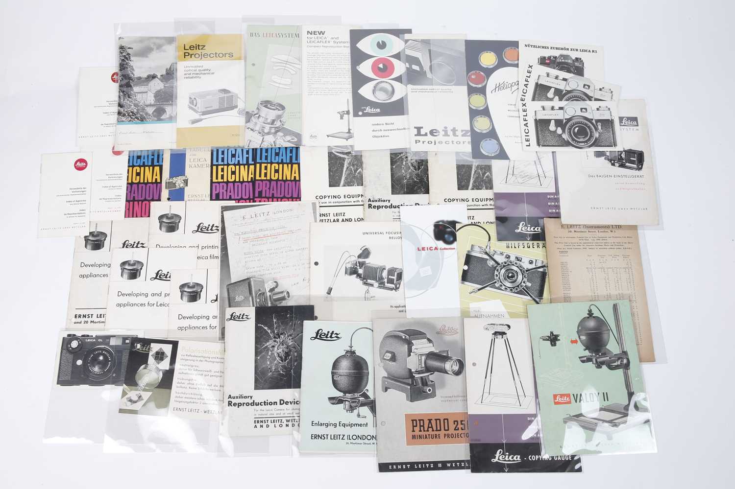 Lot 533 - A Selection of Various Leica Brochures