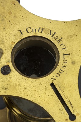 Lot 187 - A Fine Example of a Cuff Microscope By John Cuff