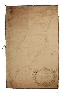 Lot 162 - A Large Hand-Drawn Map of Mining Operations in Hexham