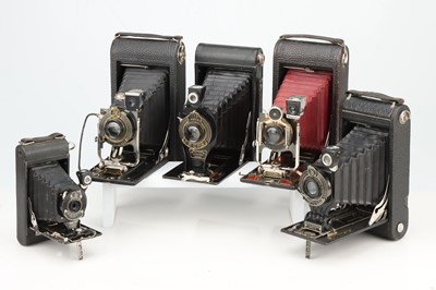 Lot 826 - Five Folding Cameras