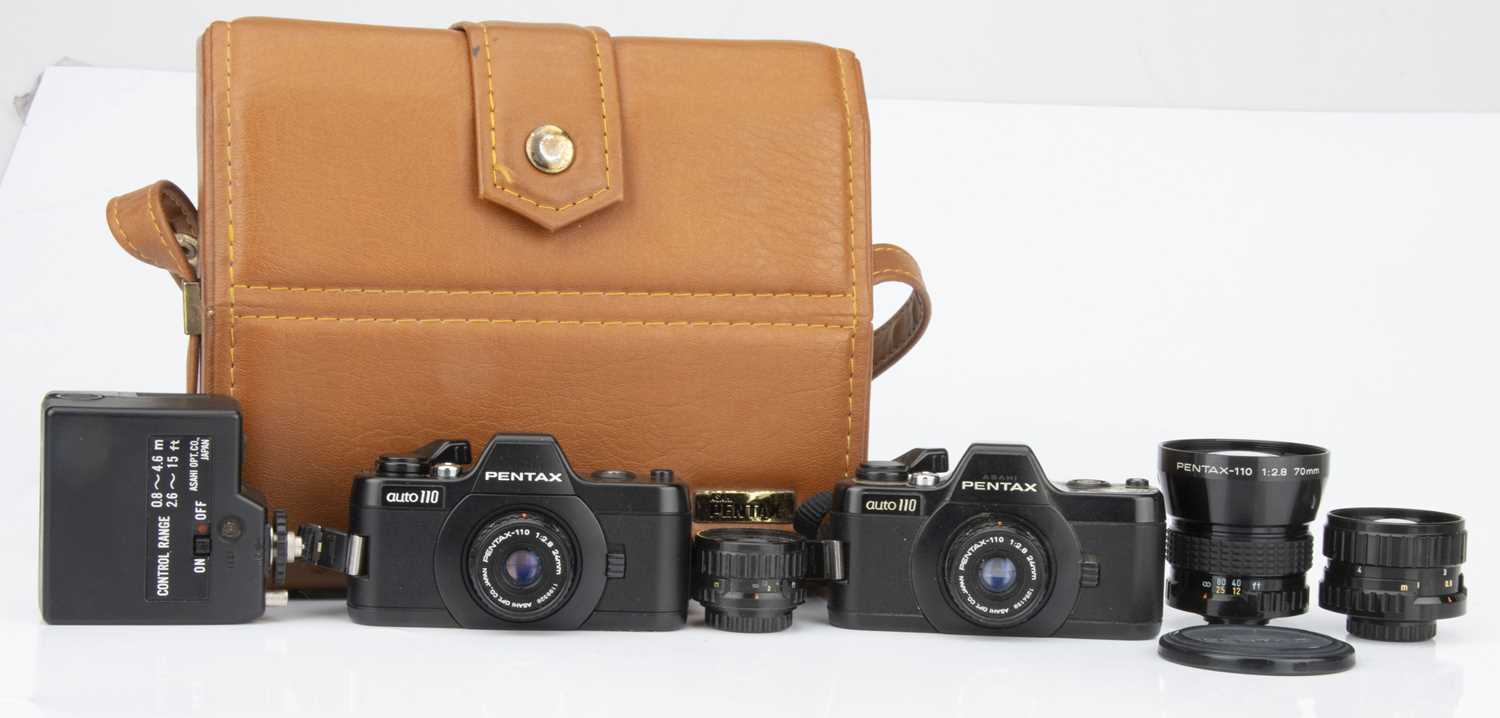 Lot 789 - Two Pentax Auto 110 SLR Cameras