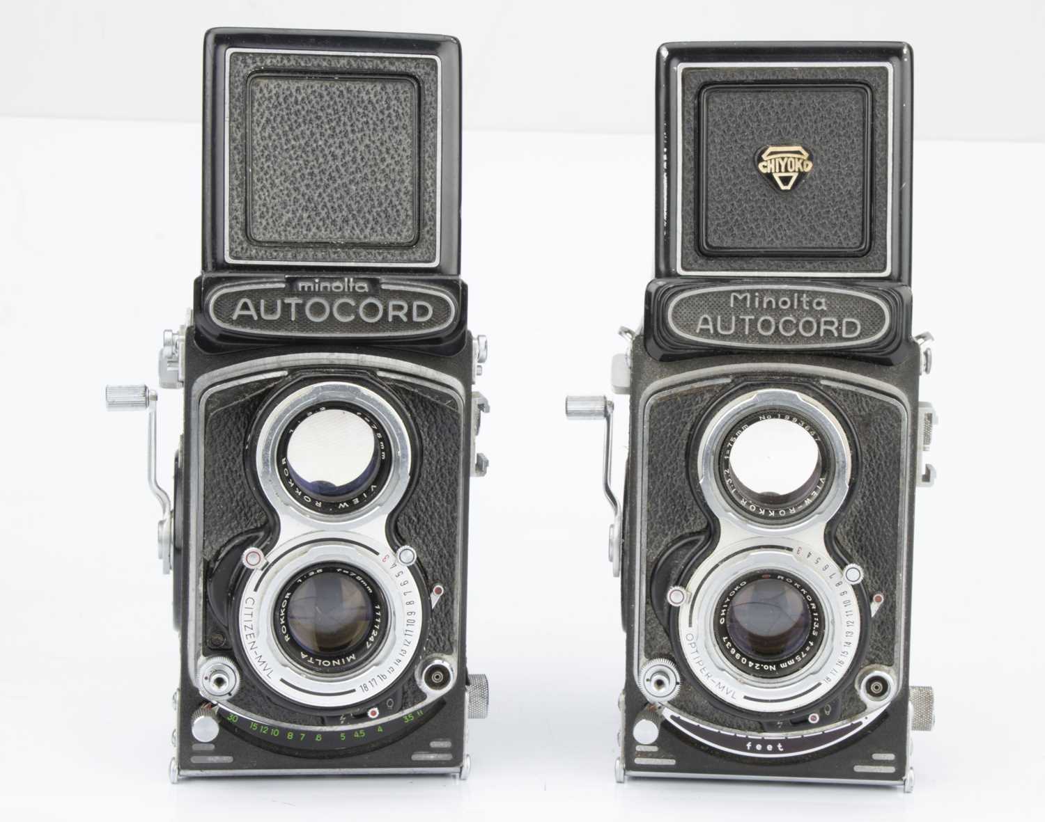 Lot 397 Two Minolta Autocord Medium Format TLR