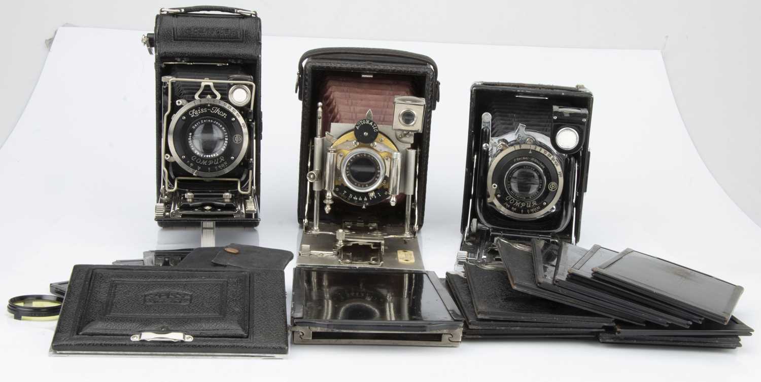 Lot 795 - Three Folding Plate Cameras