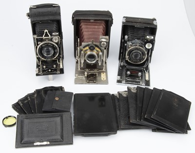 Lot 795 - Three Folding Plate Cameras