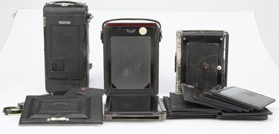 Lot 795 - Three Folding Plate Cameras