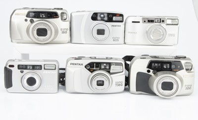 Lot 798 - A Selection of Pentax 35mm Compact Cameras