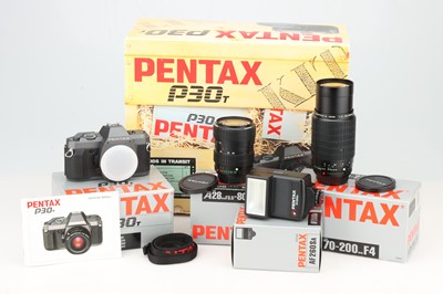 Lot 688 - A Pentax P30T Kit 35mm SLR Camera Outfit