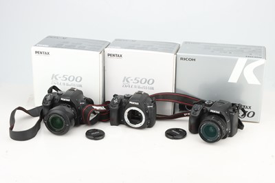 Lot 861 - Three Pentax Digital SLR Cameras