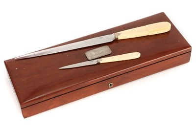 Lot 177 - A Set of Six Ivory-Handled Amputation Knives