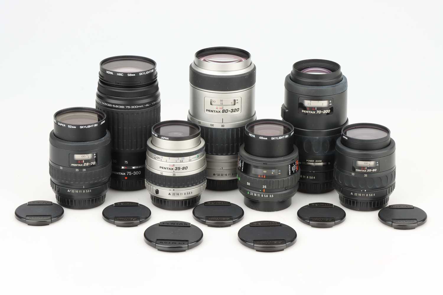 Lot 727 - A Selection of Pentax Zoom Lenses,