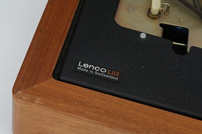 Lot 142 - A Lenco L82 R Belt Driven Turntable