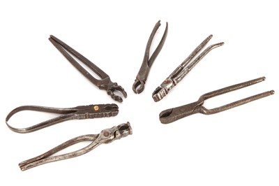 Lot 180 - Six 18th Century Dental & Other Forceps