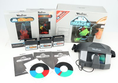 Lot 97 - Vetrex Vintage Console 3D Imager & Games