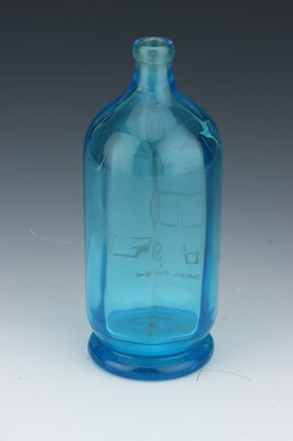 Lot 333 - Blue Glass Soda Syphon Bottle