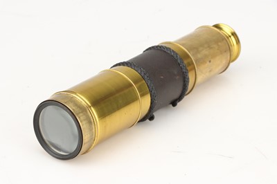 Lot 328 - A 1 1/2 inch 6 Drawer Brass Telescope