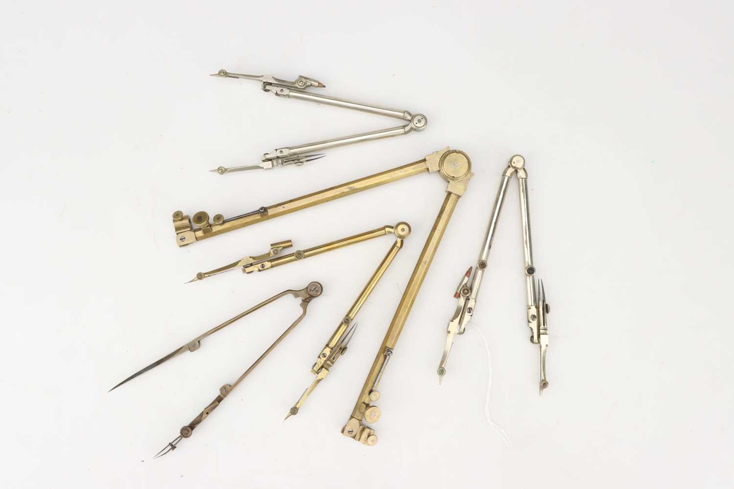 Lot 266 - Three Telescopic Turn-about Compasses,