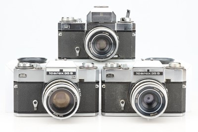 Lot 364 - Three Zeiss Ikon Icarex 35 Cameras