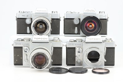 Lot 410 - Four Topcon SLR Cameras