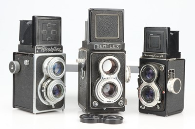 Lot 608 - Three Medium Format TLR Cameras