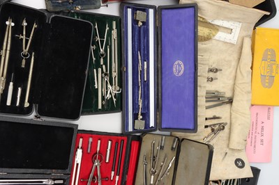 Lot 284 - 12 Various Sets of drawing Instruments