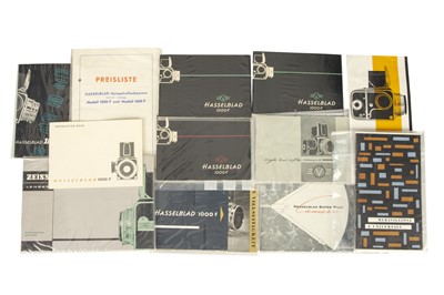 Lot 123 - A Fine Selection of Hasselblad 1000F & 1600F Literature & Brochures