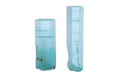 Lot 197 - Minerals, Two Aquamarine Crystals, Pakistan