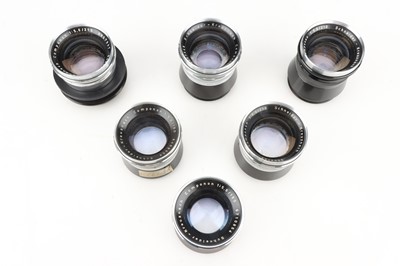 Lot 562 - A Set of 6 Schneider Compnon f/5.6 210mm Lenses