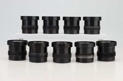 Lot 571 - A Set of 9 Schendier D-Claron f/5.6 180mm Lenses