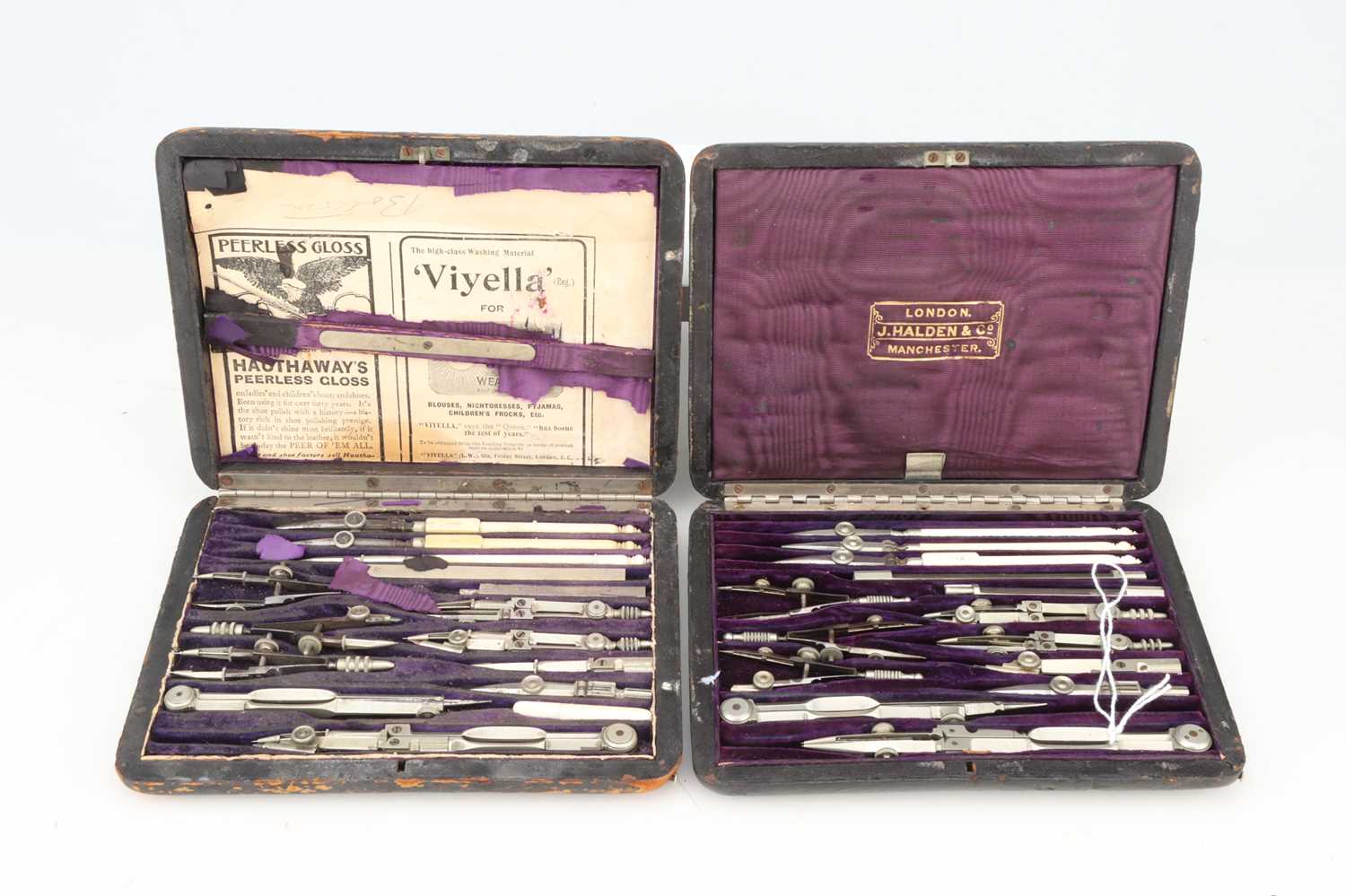Lot 280 - Four Sets of Drawing Instruments,