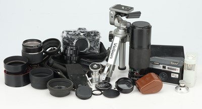 Lot 801 - A Mixed Selection of Cameras, Lenses, & Accessories