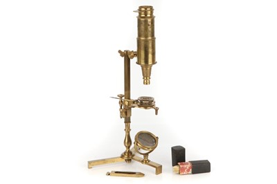 Lot 2 - A Benjamin Martin Universal-Type Compound Microscope