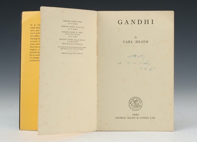 Lot 45 - Gandhi (Mahatma Mohandas Karamchand, 1869-1948)