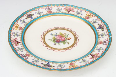Lot 91 - An 18th Century Sevres Porcelain Cabinet Plate