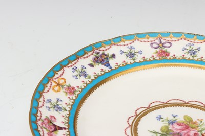 Lot 91 - An 18th Century Sevres Porcelain Cabinet Plate