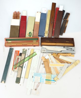 Lot 295 - Slide Rules and Drawing Instruments