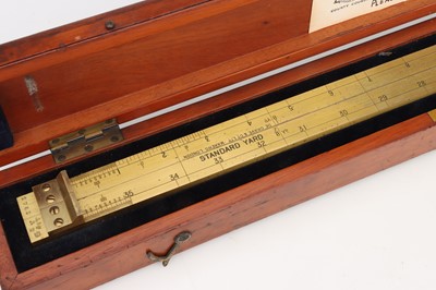 Lot 244 - Custom Officers Folding Yard Measure