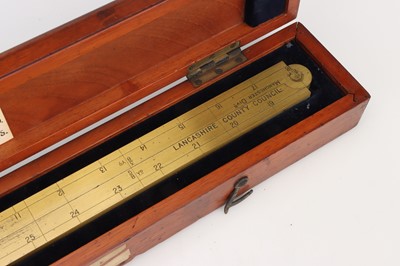 Lot 244 - Custom Officers Folding Yard Measure