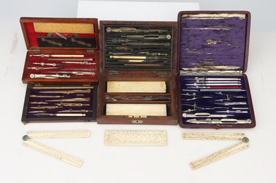 Lot 301 - Ivory Drawing Instruments