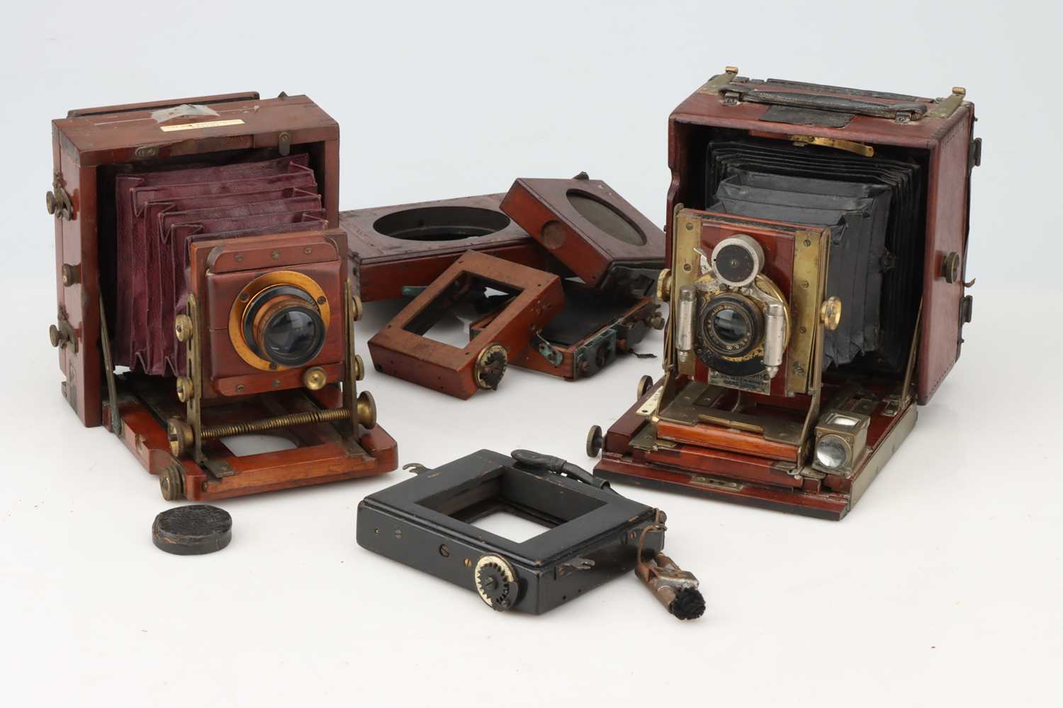 Lot 376 - A J. Lancaster 'The 1898 Instantograph' Quarter Plate Mahogany Camera